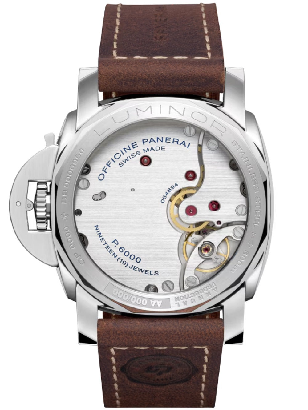 Panerai Luminor, 44mm, Stainless Steel, Ref# PAM01731, Back