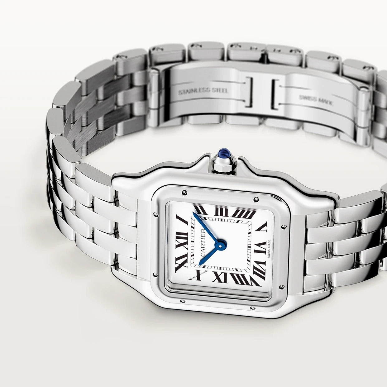 Unworn Cartier Panthère de Cartier Medium, Stainless Steel, 27mm x 37mm, Ref# WSPN0015, Front