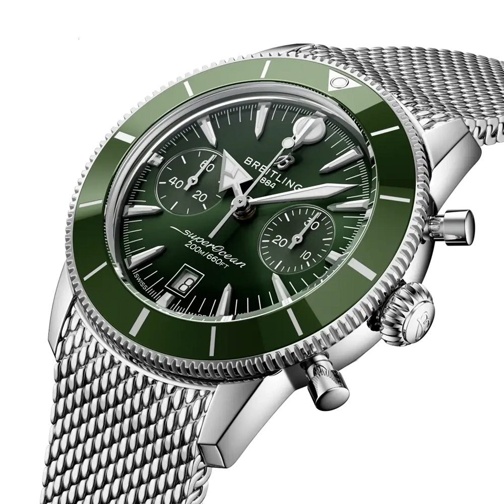Breitling Superocean Heritage Chronograph 42, Stainless Steel and Ceramic, 42mm, Ref# AB0156361L1A1, Dial