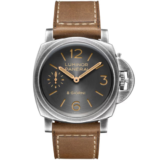 Panerai Luminor 8 Giorni, 44mm, Brunito Stainless Steel, Ref# PAM01733