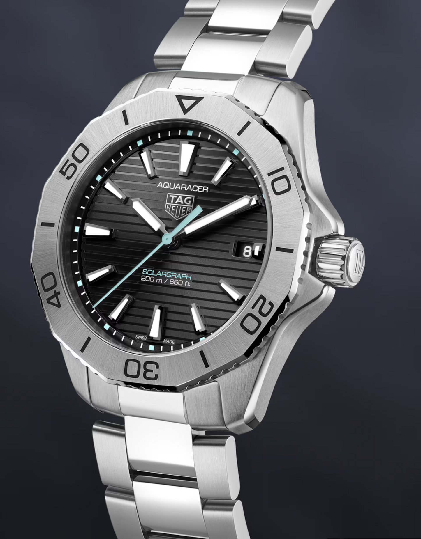 TAG Heuer Aquaracer Professional 200 Solargraph, Stainless Steel, 40mm, Ref# WBP1114.BA0000, Main view