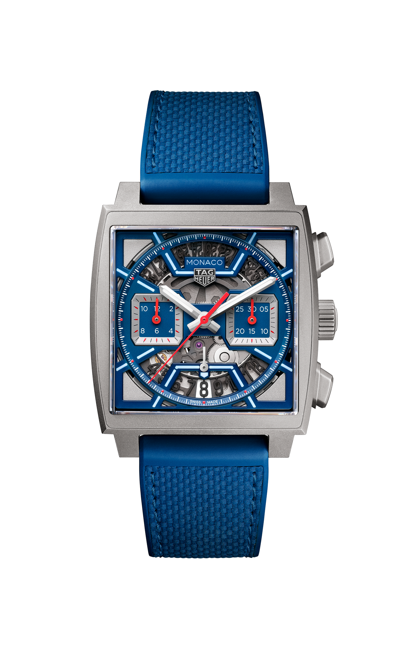 TAG Heuer Monaco Chronograph Skeleton, Titanium, Automatic, 39mm, Ref# CBL2182.FT6235