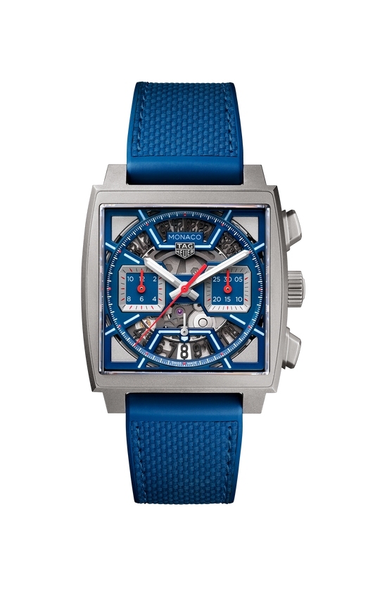 TAG Heuer Monaco Chronograph Skeleton, Titanium, Automatic, 39mm, Ref# CBL2182.FT6235