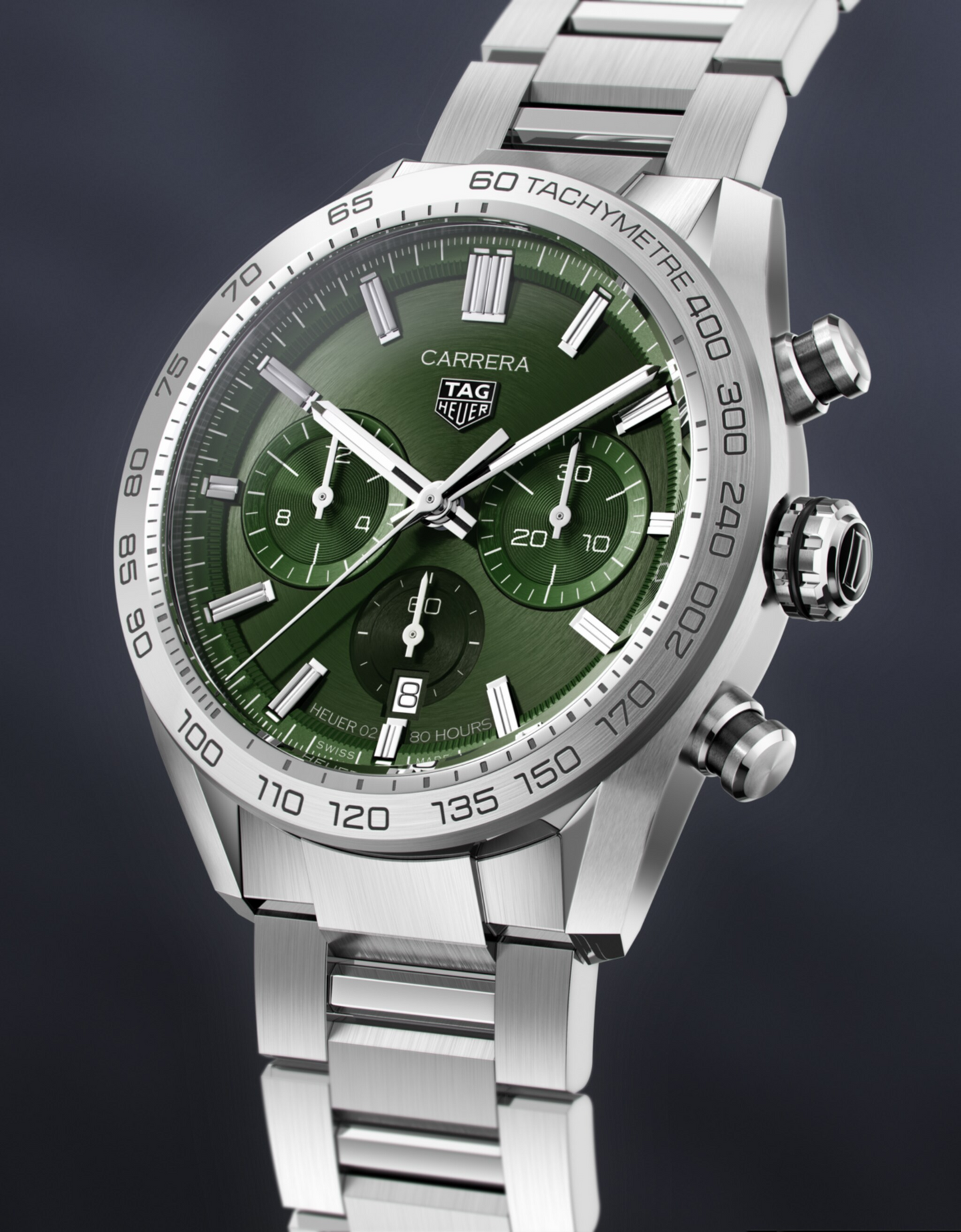 Unworn TAG Heuer Carrera Chronograph, Stainless Steel, 44mm, Ref# CBN2A10.BA0643, box & papers