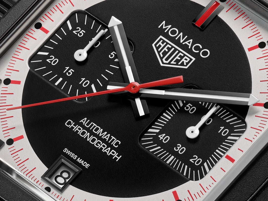 TAG Heuer Monaco Chronograph Stopwatch Limited Edition, Ref# CAW218F.FC6356, Dial