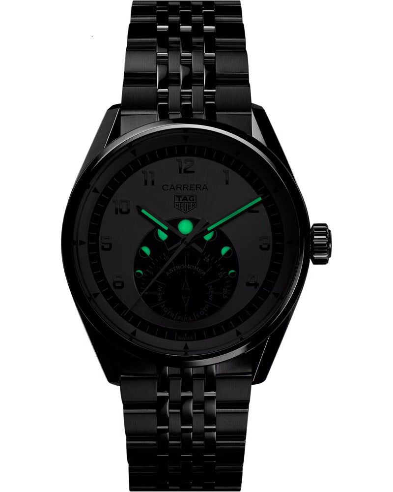 TAG Heuer Carrera Astronomer, Stainless Steel, 39mm, Ref# WBX2110.BA0044, Luminous
