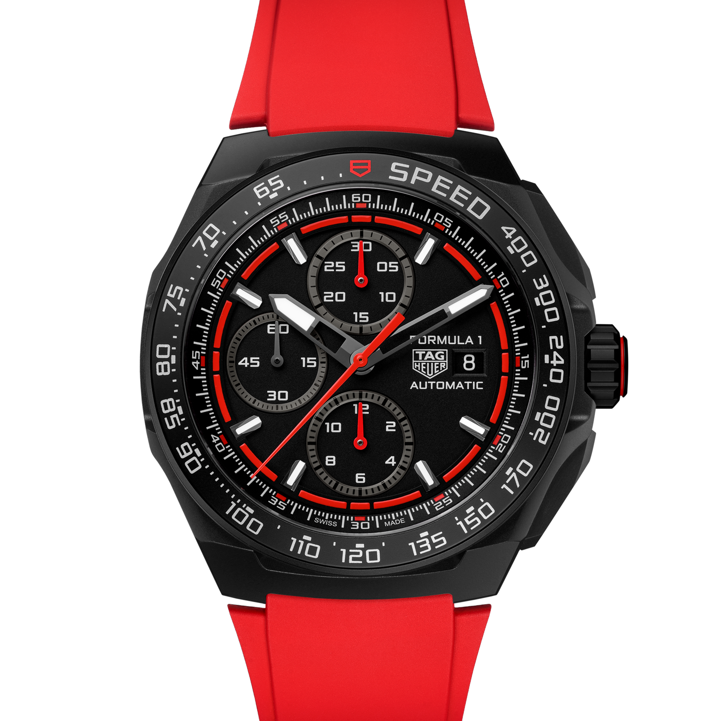 TAG Heuer Formula 1 Chronograph, DLC Titanium, 44mm, Ref# CBZ2085.FT8093, Dial