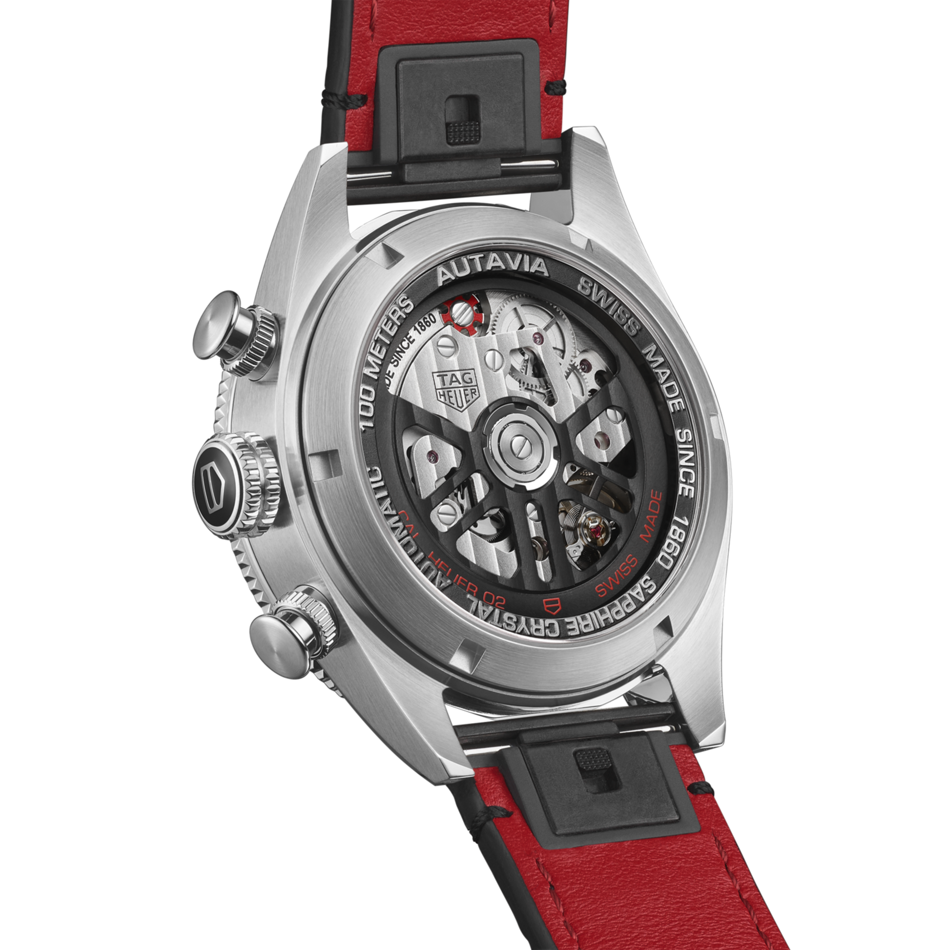 TAG Heuer Autavia Flyback Chronometer, 42 mm, Stainless Steel and ceramic, Ref# CBE511A.FC8279, Back