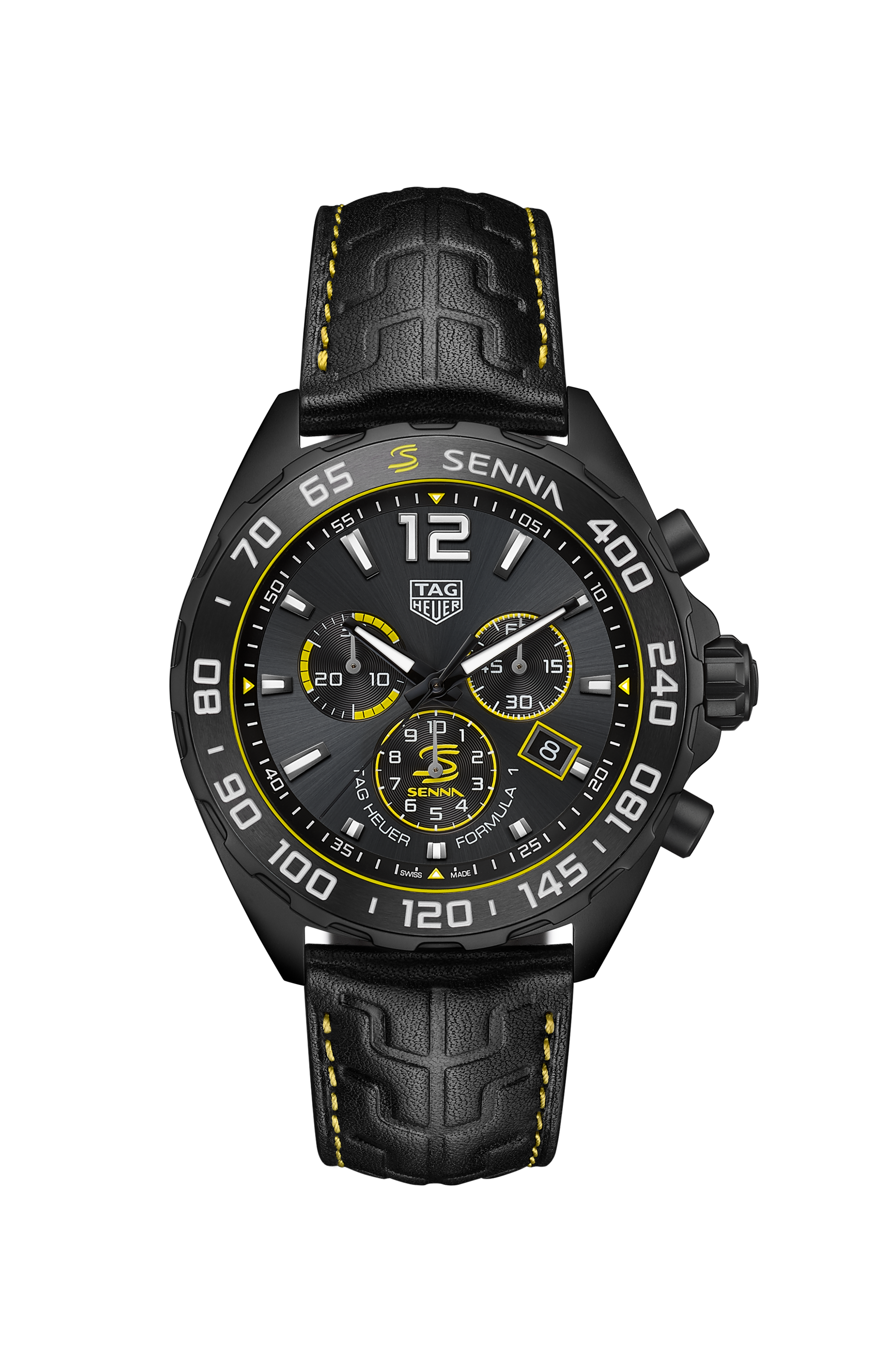 TAG Heuer Formula 1 Senna Chronograph, DLC Stainless Steel, 43mm, Ref# CAZ101AJ.FC6487