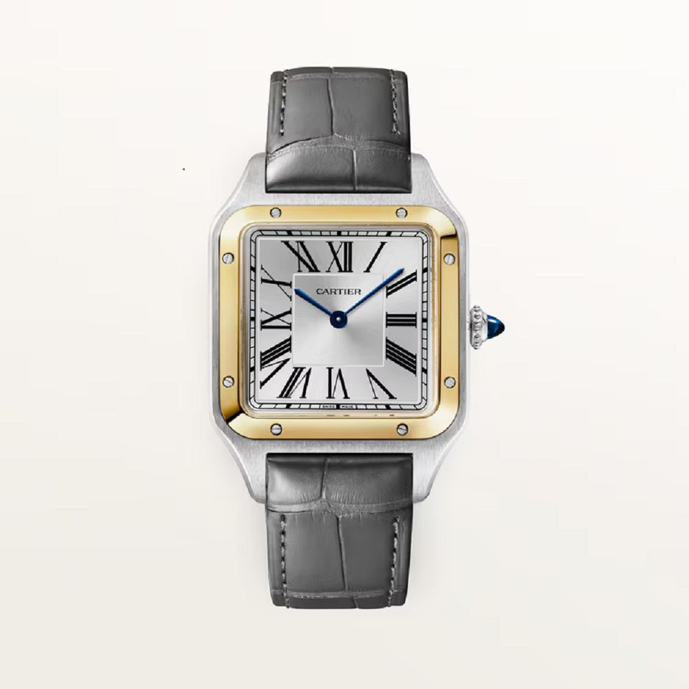 Cartier Santos-Dumont de Cartier, Stainless Steel and 18k Yellow Gold, 43.5mm x 31.4mm, Ref# W2SA0046