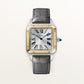 Cartier Santos-Dumont de Cartier, Stainless Steel and 18k Yellow Gold, 43.5mm x 31.4mm, Ref# W2SA0046
