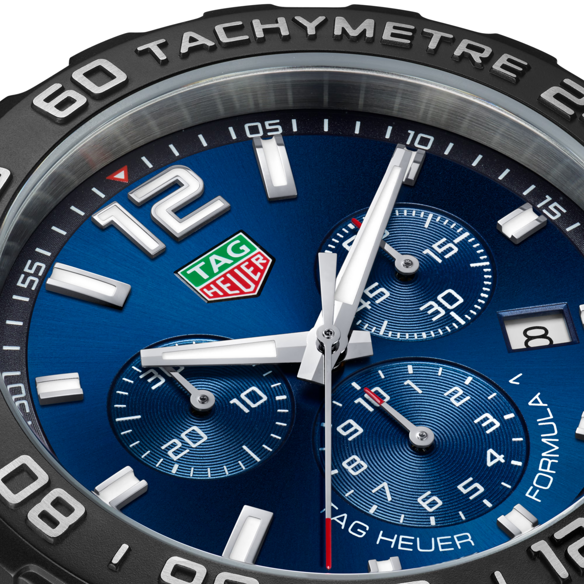 TAG Heuer Formula 1 Chronograph, Stainless Steel, 43mm, Ref# CAZ101AV.FT8077, Hands and Markers