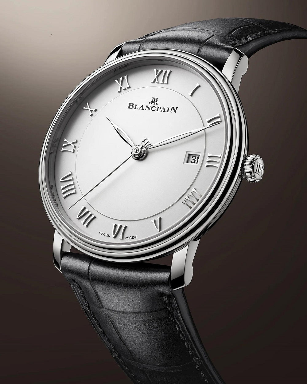 Blancpain Villeret Ultraplate, Stainless Steel, 40mm, Ref# 6651-1127-55B, Dial