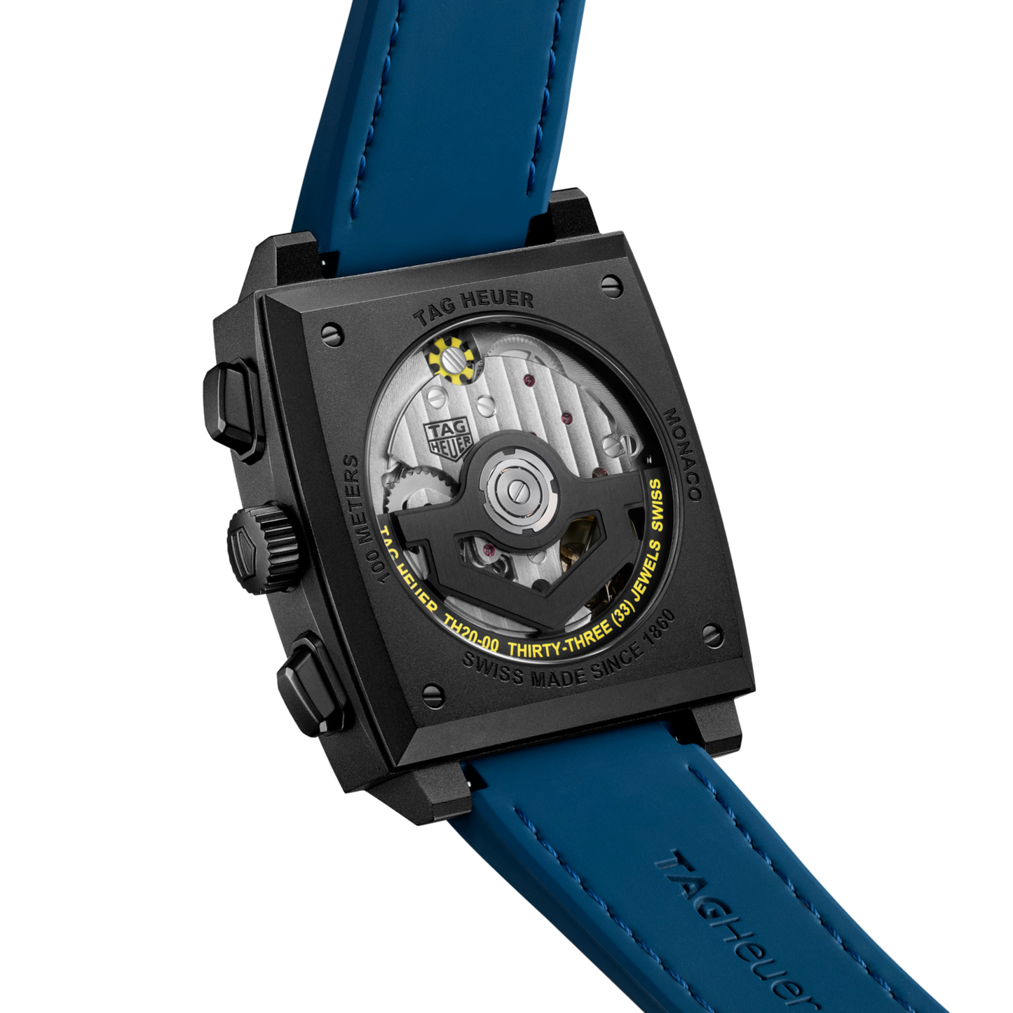 TAG Heuer Monaco Chronograph Skeleton, Black DLC Titanium, Automatic, 39mm, Ref# CBL2188.FT6261, Back