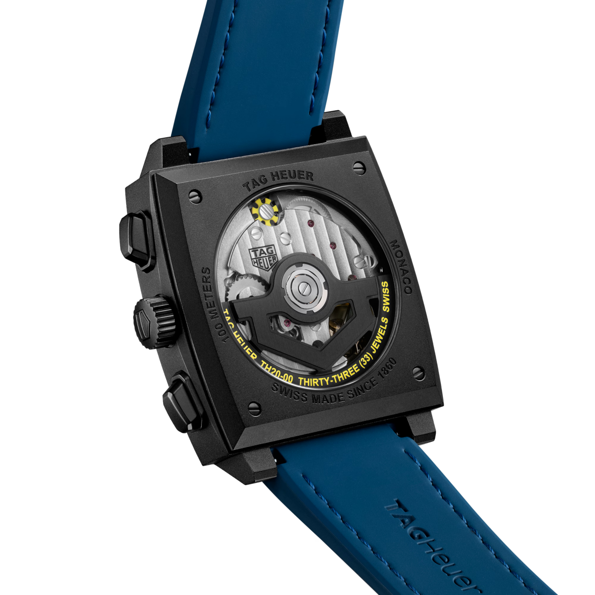 TAG Heuer Monaco Chronograph Skeleton, Black DLC Titanium, Automatic, 39mm, Ref# CBL2188.FT6261, Back