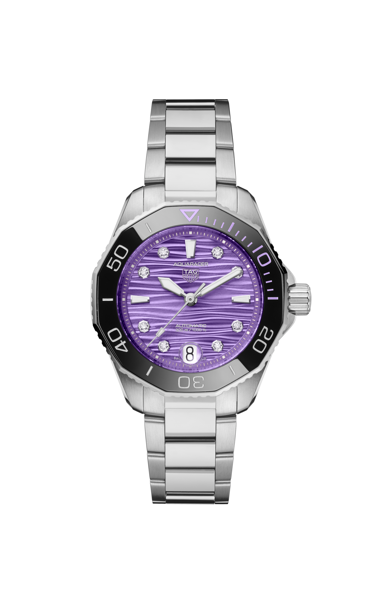TAG Heuer Aquaracer Professional 300 Date, Stainless Steel set with Diamonds, Ref# WBP231M.BA0618