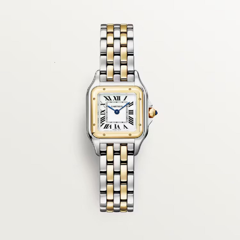 Cartier Panthère de Cartier Small, Stainless Steel and 18k Yellow Gold, 23mm x 30mm, Ref# W2PN0018