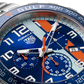 TAG Heuer Formula 1 Chronograph x Gulf, Stainless Steel, 43mm, Ref# CAZ101AT.BA0842, Hours and Markers