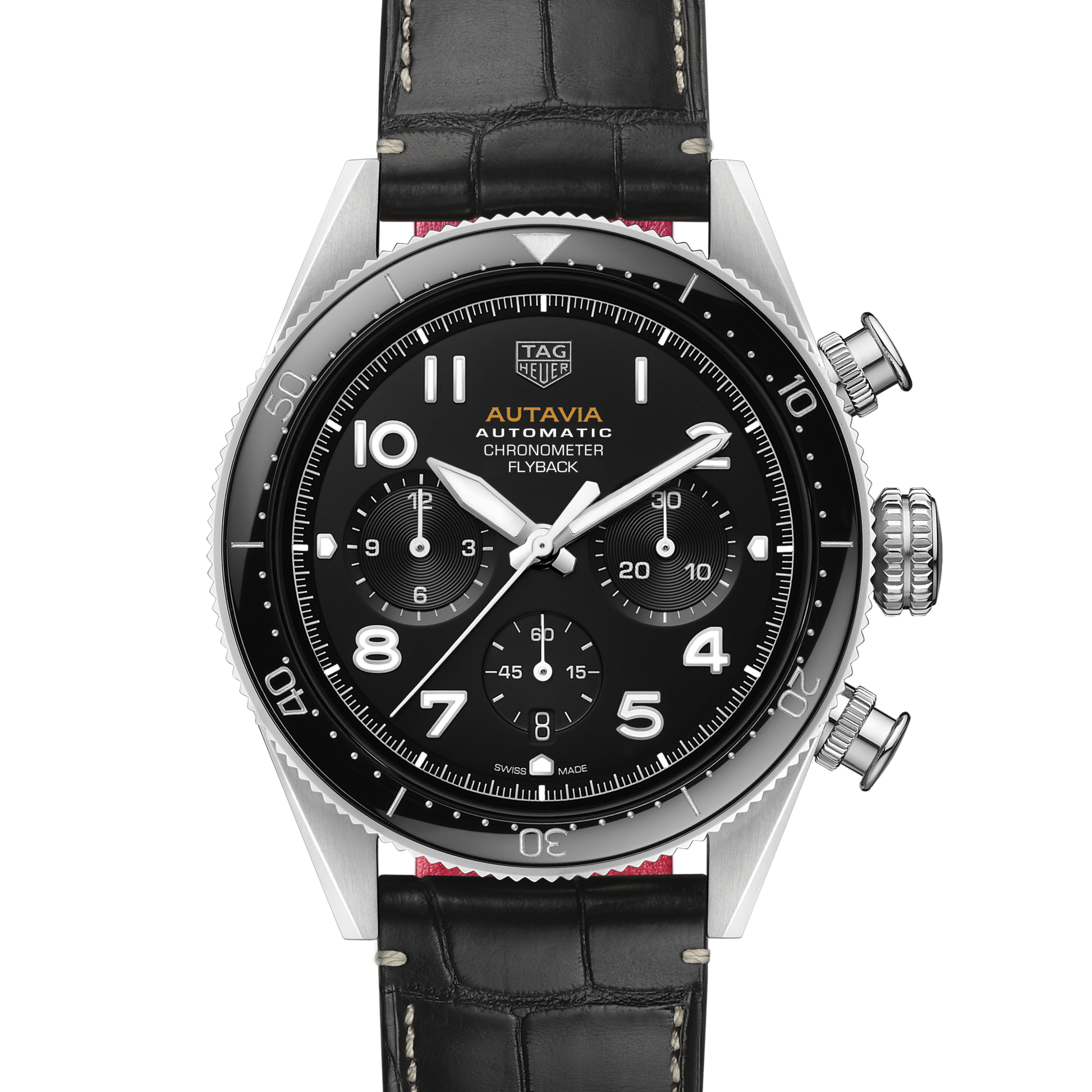 TAG Heuer Autavia Flyback Chronometer, 42 mm, Stainless Steel and ceramic, Ref# CBE511A.FC8279, Dial