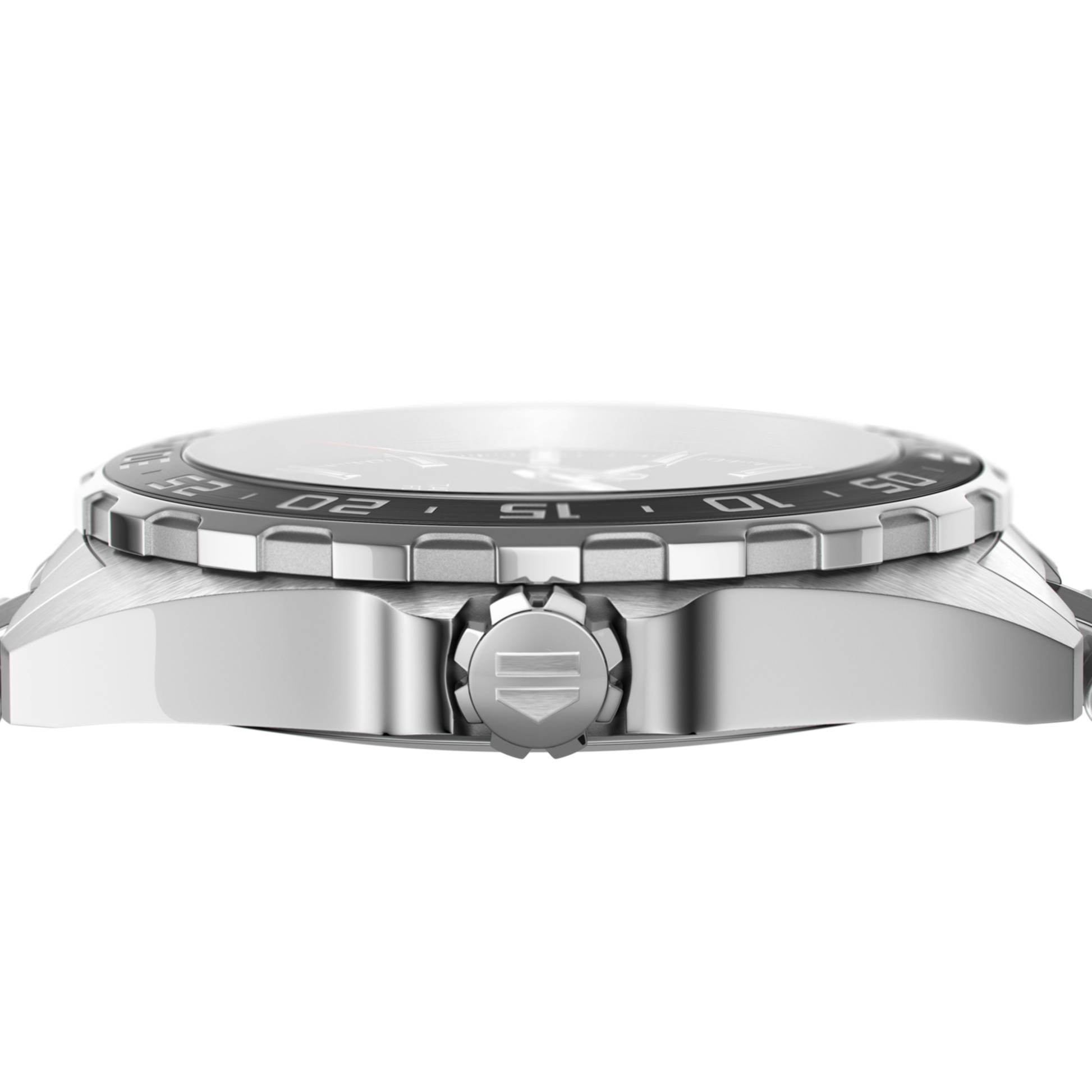 Unworn TAG Heuer Formula 1 Date, Automatic, 43 mm, Stainless Steel, Сeramic Ref# WAZ2011.BA0843, Crown