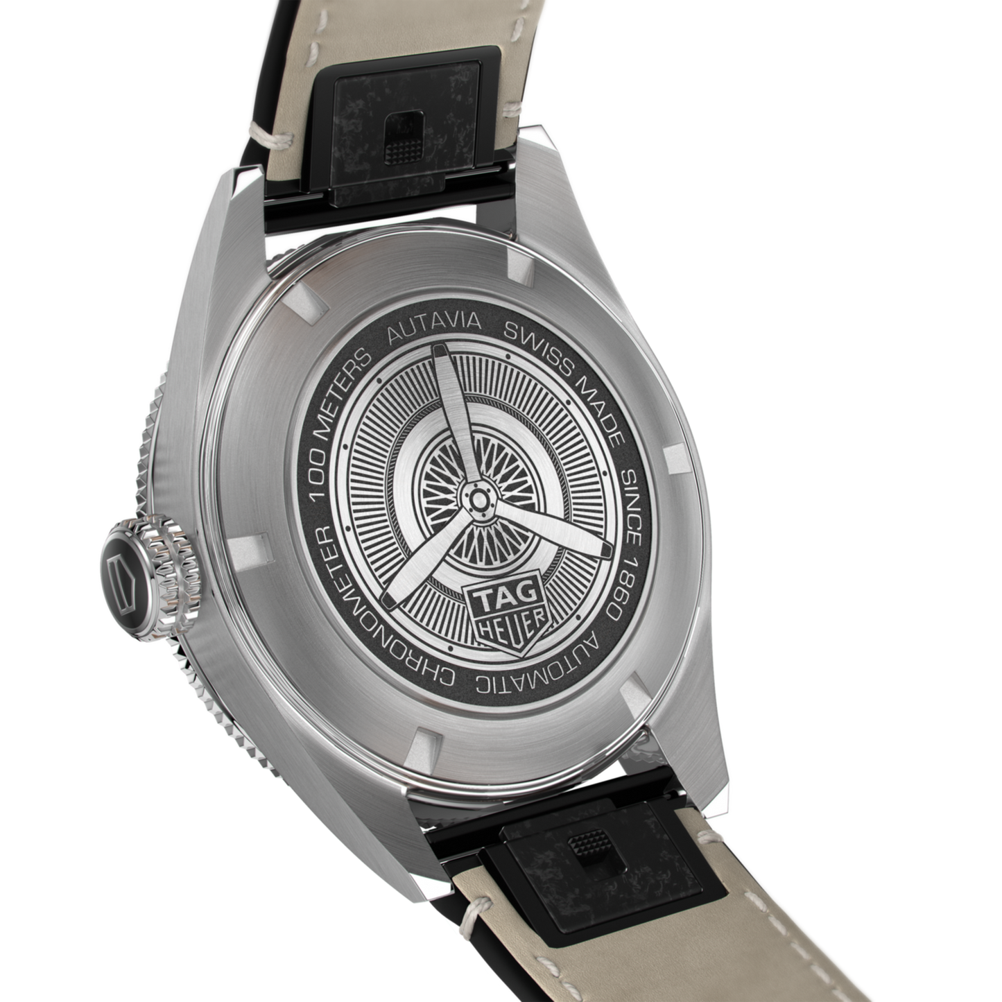 TAG Heuer Autavia Calibre 5 Chronometer, 42 mm, Stainless Steel and ceramic, Ref# WBE5116.FC8266, Back