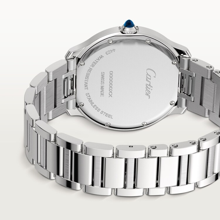 Unworn Cartier Ronde Must de Cartier, Stainless Steel, 36mm, Ref# WSRN0034, Back