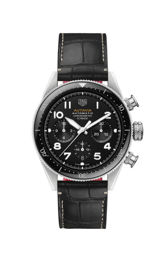 TAG Heuer Autavia Flyback Chronometer, 42 mm, Stainless Steel and ceramic, Ref# CBE511A.FC8279