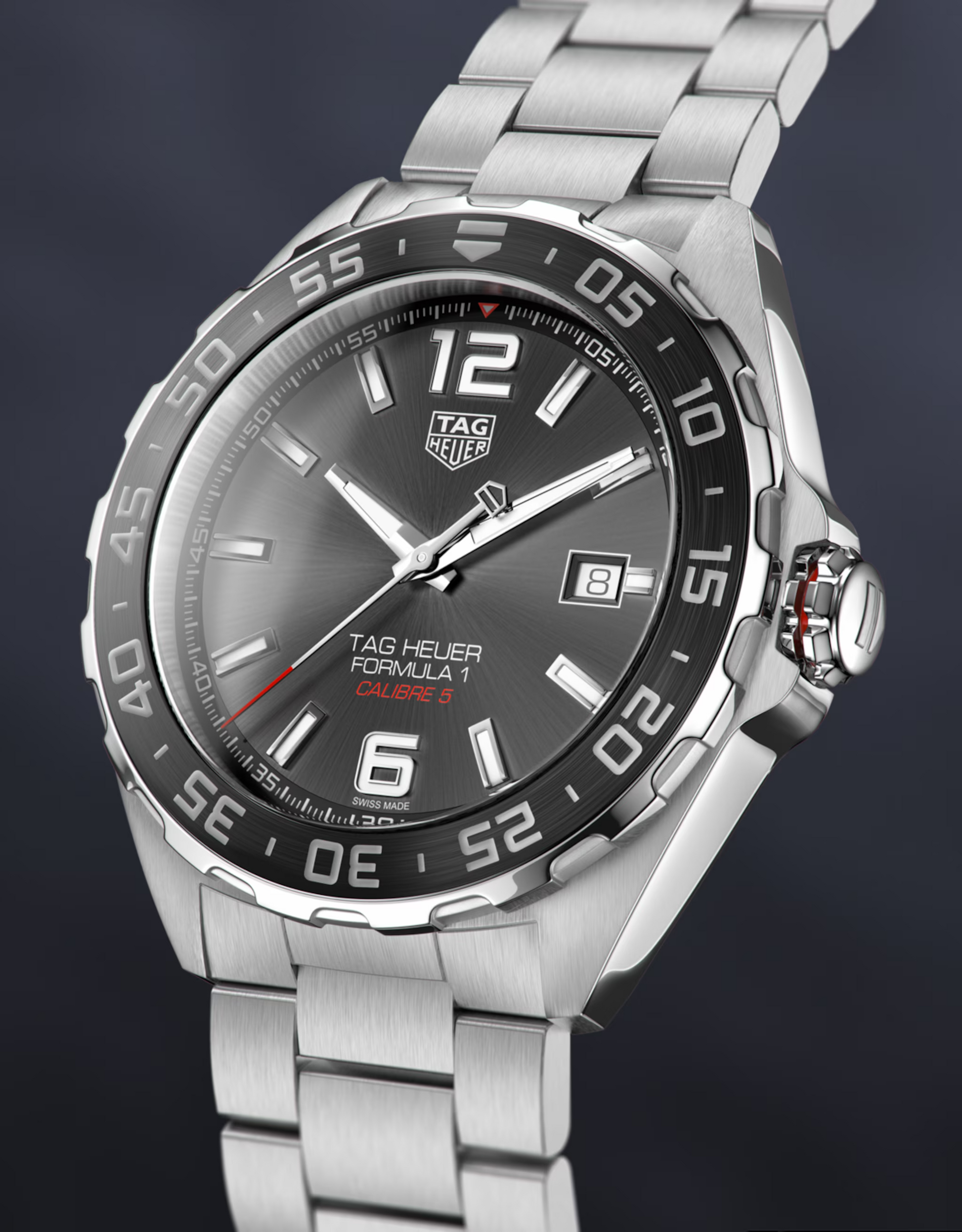Unworn TAG Heuer Formula 1 Date, Automatic, 43 mm, Stainless Steel, Ref# WAZ2011.BA0842, Main view