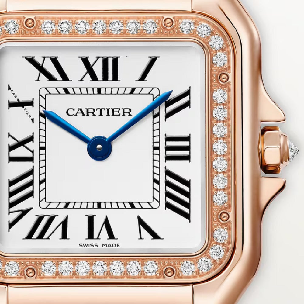 Cartier Panthère de Cartier Medium, 18k Rose Gold and Diamonds, 27mm x 36mm, Ref# WJPN0088, Dial