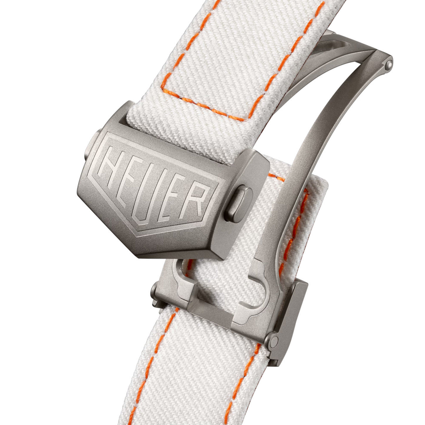 TAG Heuer Monaco Chronograph x Gulf Automatic, Titanium, 39mm, Ref# CAW218G.EB0393, Clasp