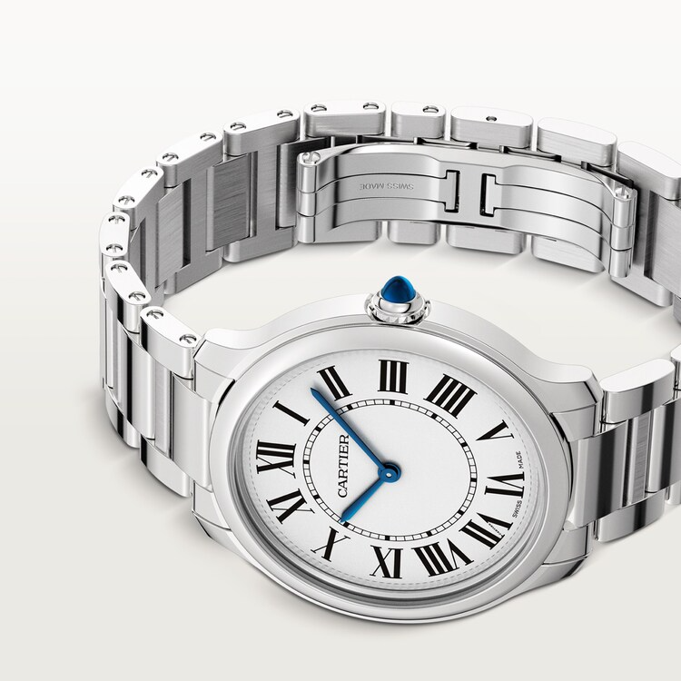 Unworn Cartier Ronde Must de Cartier, Stainless Steel, 36mm, Ref# WSRN0034, Front