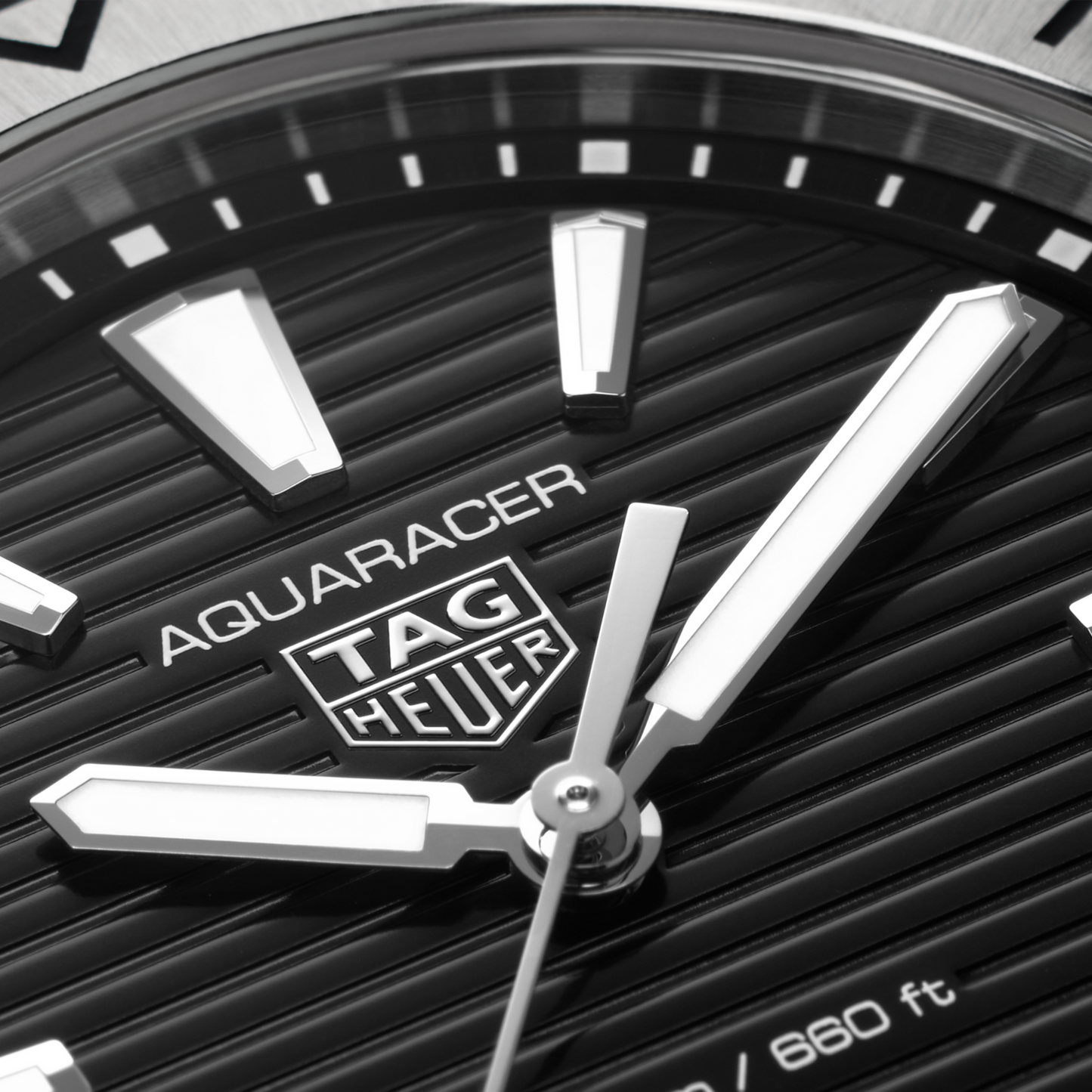 TAG Heuer Aquaracer Professional 200, Stainless Steel, 40mm, Ref# WBP1110.BA0627, Hands and Markers