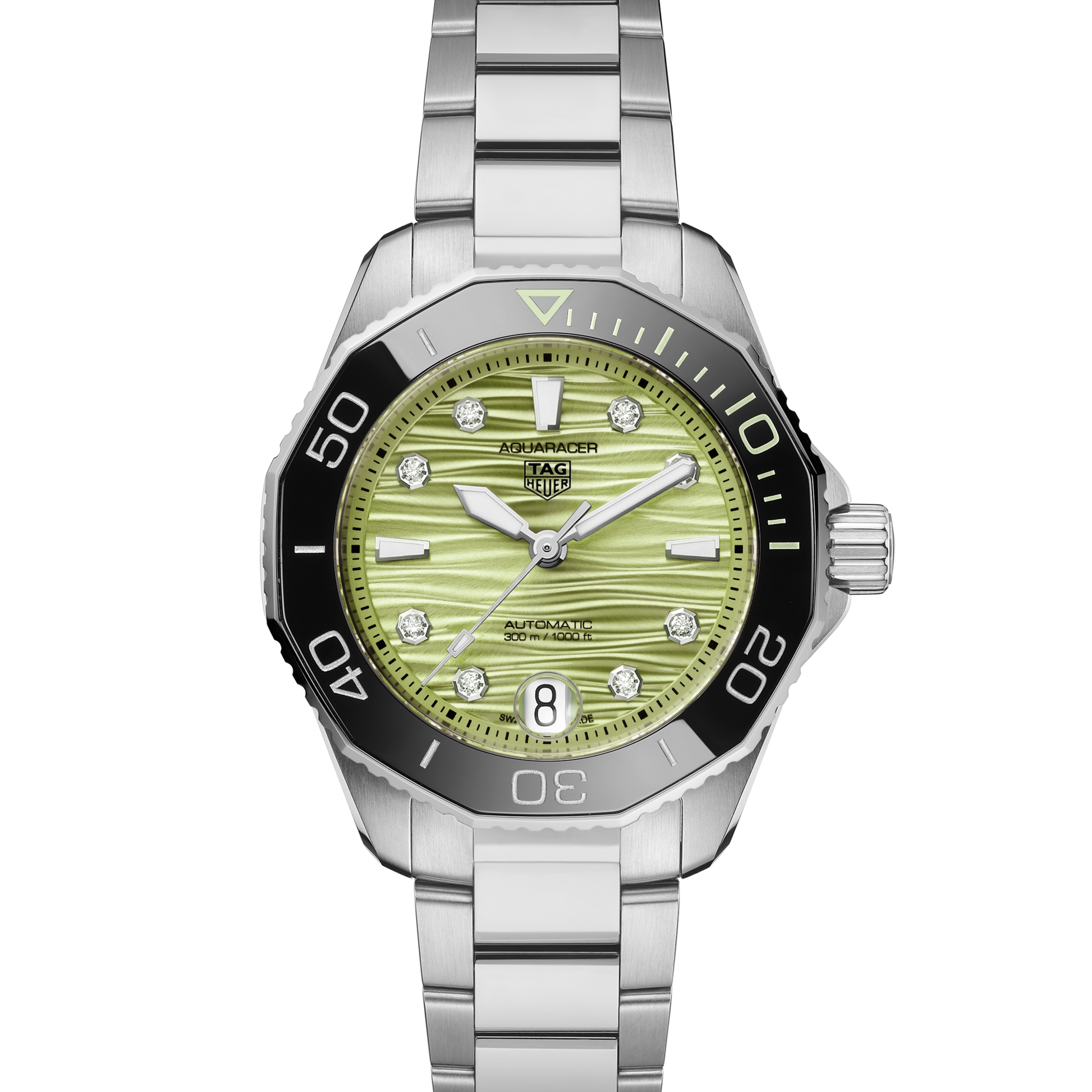 TAG Heuer Aquaracer Professional 300 Date, Stainless Steel set with Diamonds, Ref# WBP231L.BA0618, Dial