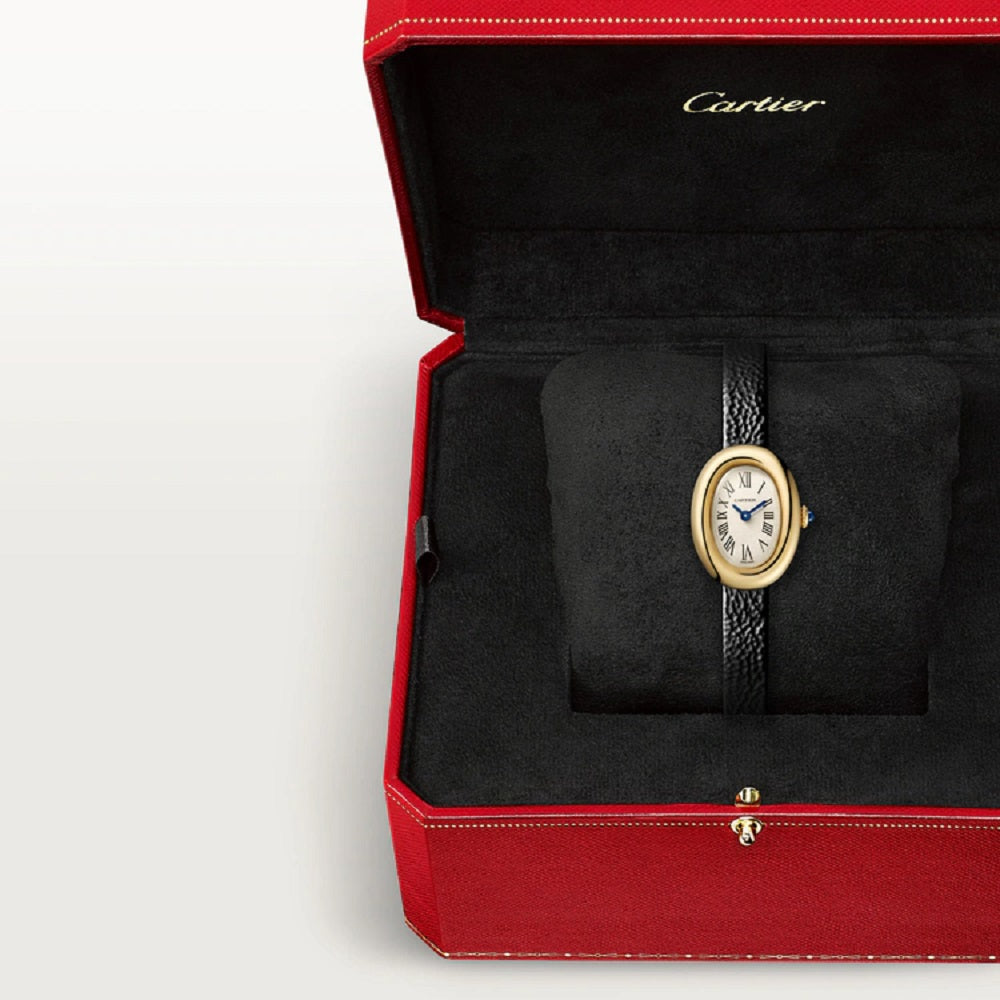 Cartier Baignoire Mini, 18k Yellow Gold, 24.6mm, x 18.7mm, Ref# WGBA0075, Watch in box