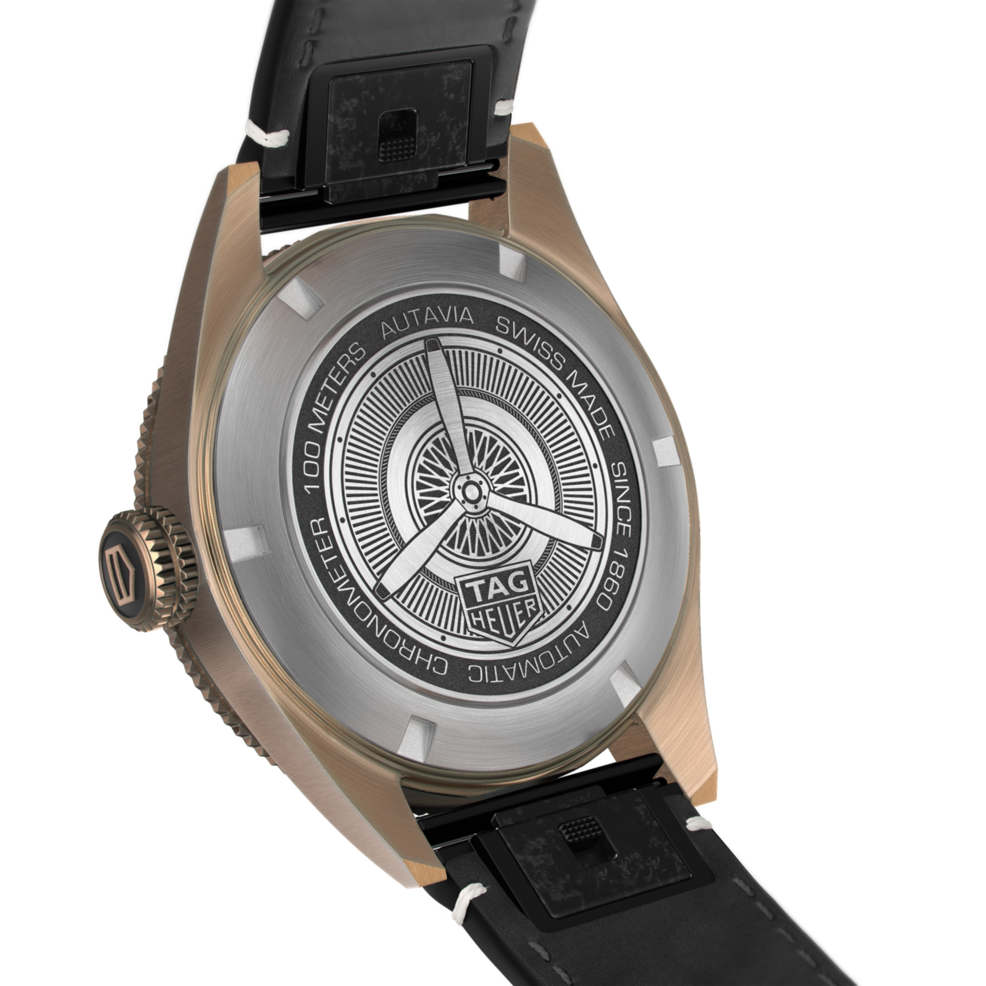 TAG Heuer Autavia Calibre 5 Chronometer, 42 mm, Bronze and ceramic, Ref# WBE5190.FC8268, Back