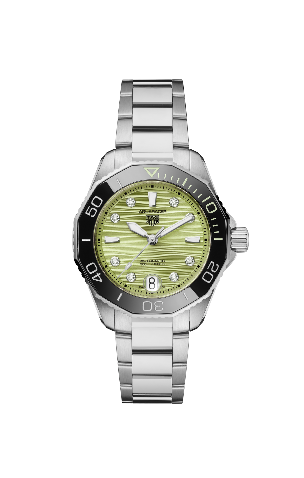 TAG Heuer Aquaracer Professional 300 Date, Stainless Steel set with Diamonds, Ref# WBP231L.BA0618