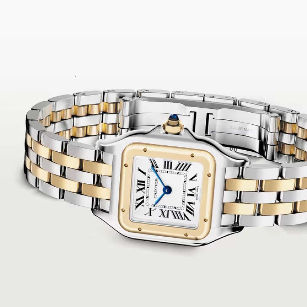 Cartier Panthère de Cartier Small, Stainless Steel and 18k Yellow Gold, 23mm x 30mm, Ref# W2PN0018, Man view