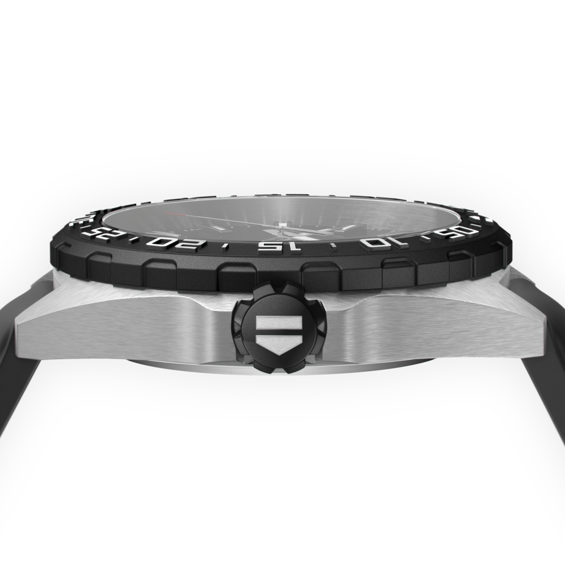 TAG Heuer Formula 1 Date, Stainless Steel, 41mm, Ref# WAZ1110.FT8023, Crown