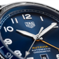 TAG Heuer Autavia COSC GMT, 42 mm, Stainless Steel and ceramic, Ref# WBE511A.BA0650, Hands and Markers