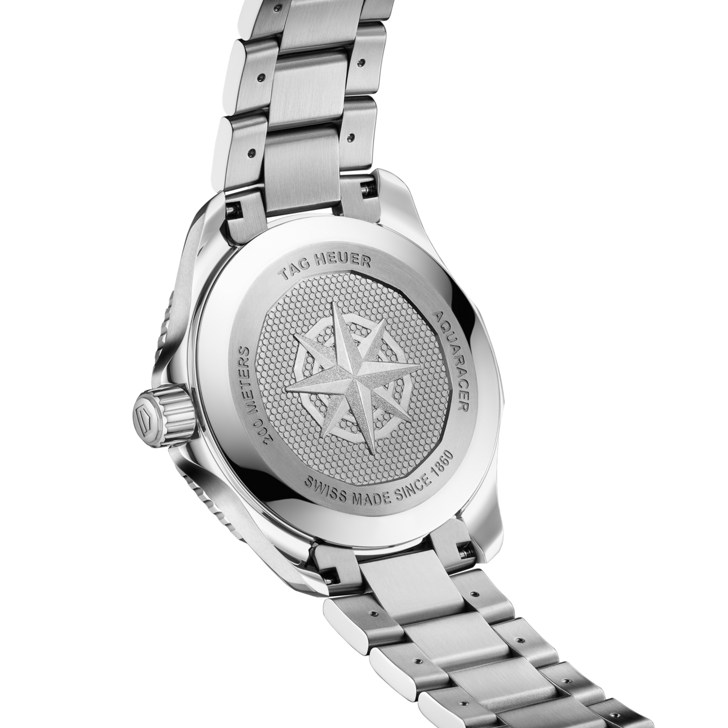 TAG Heuer Aquaracer Professional 200 Solargraph, Stainless Steel, 40mm, Ref# WBP1115.BA0000, Back 1