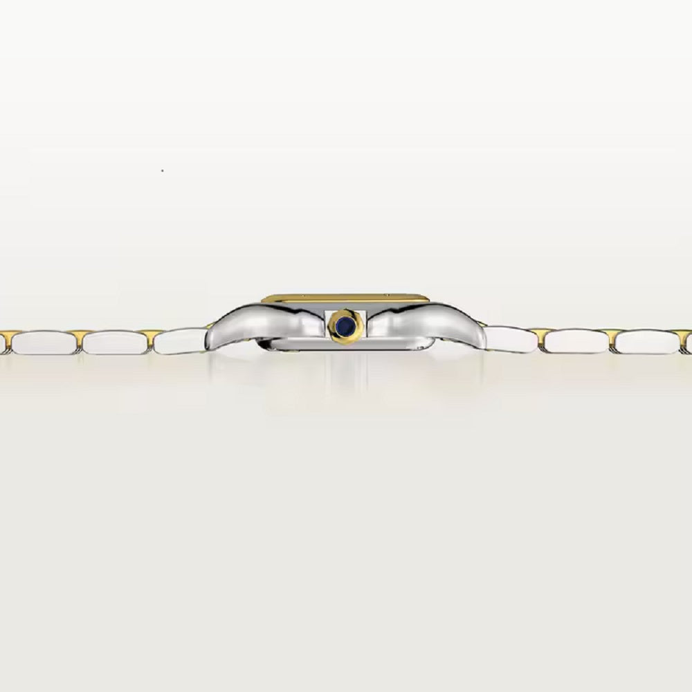 Cartier Panthère de Cartier Small, Stainless Steel and 18k Yellow Gold, 23mm x 30mm, Ref# W2PN0018, Side