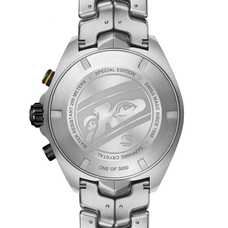 TAG Heuer Formula 1 Chronograph x Senna, Stainless Steel, 43mm, Ref# CAZ101AX.BA0637, Back