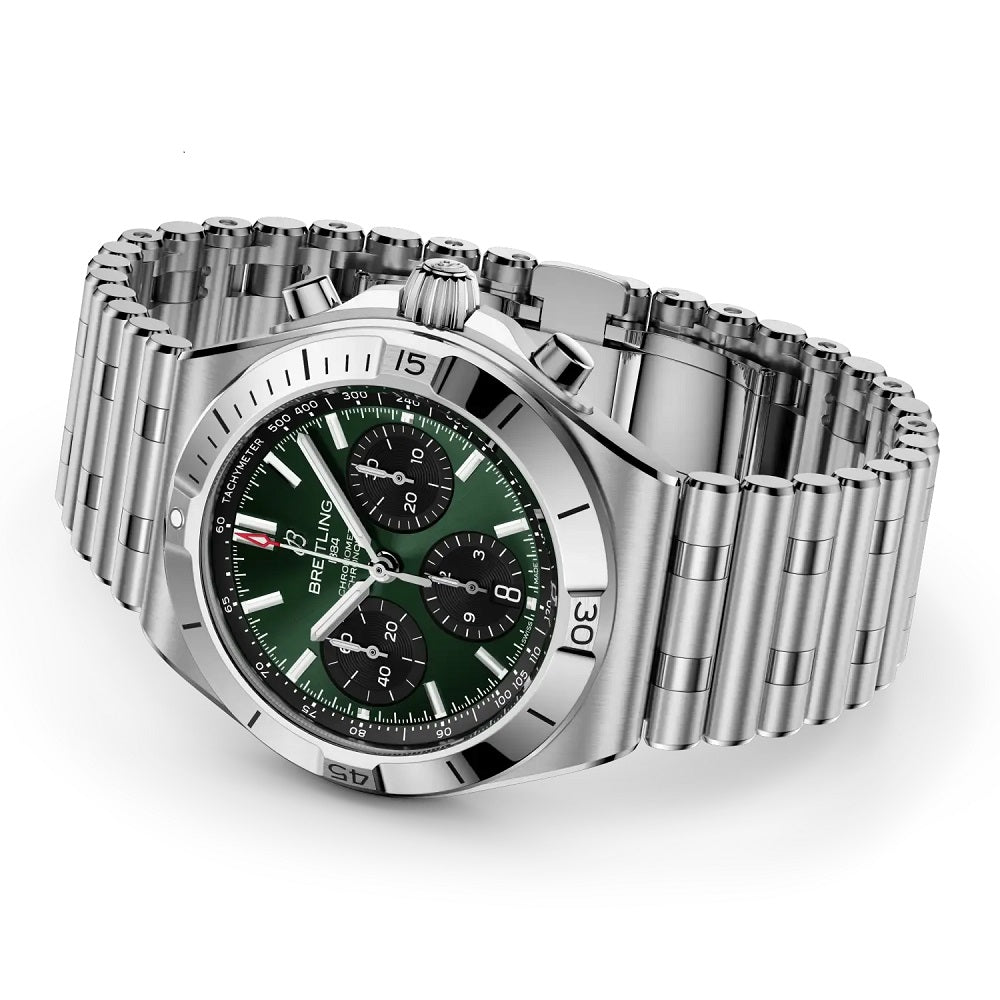Breitling Chronomat B01 Chronograph 42, Stainless steel, Ref# AB0158101L1A1, Main view