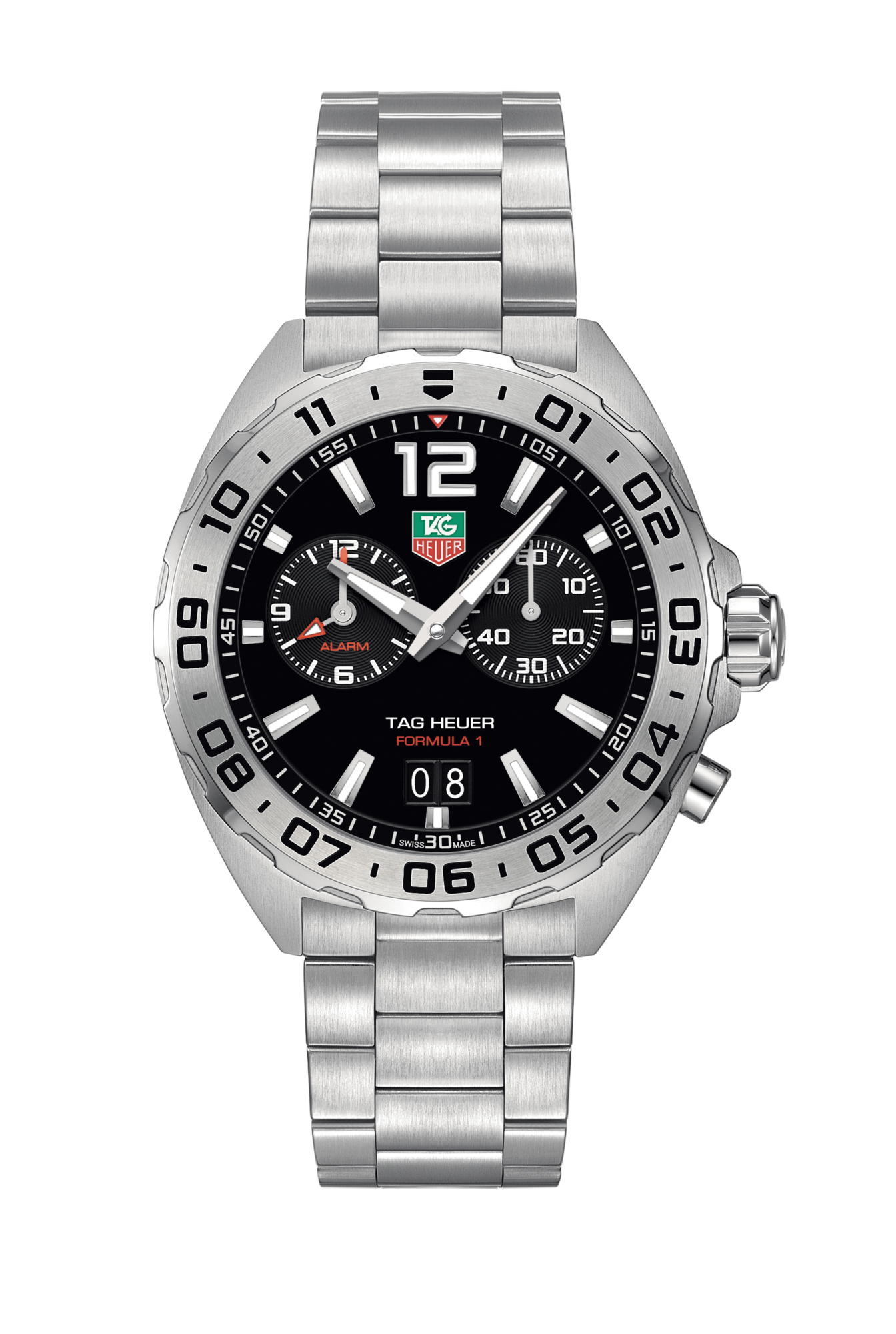 TAG Heuer Formula 1 Date Alarm Stainless Steel, 41mm, Ref# WAZ111A.BA0875