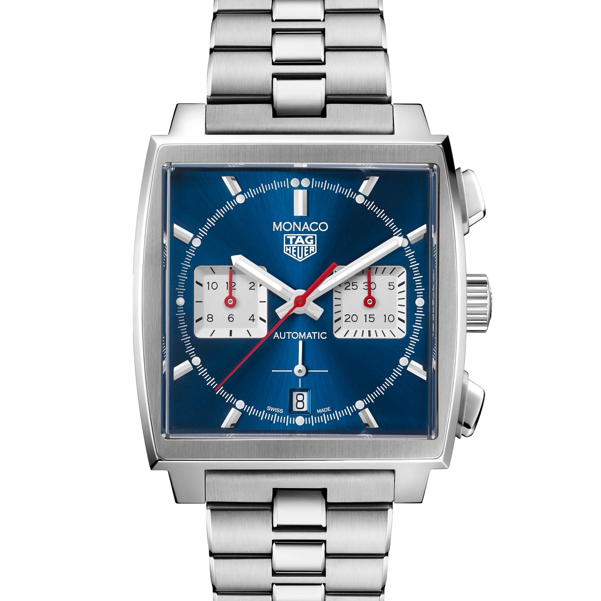 TAG Heuer Monaco Chronograph Automatic, Stainless Steel, 39mm, Ref# CBL2111.BA0644, Dial