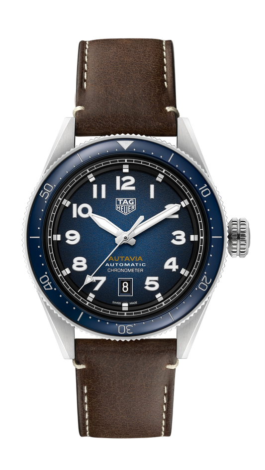 TAG Heuer Autavia Calibre 5 Chronometer, 42 mm, Stainless Steel and ceramic, Ref# WBE5116.FC8266