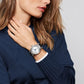 Unworn IWC Da Vinci Automatic “150 Years”, Stainless Steel, 40,4mm, Ref# IW358101, Watch om women hand