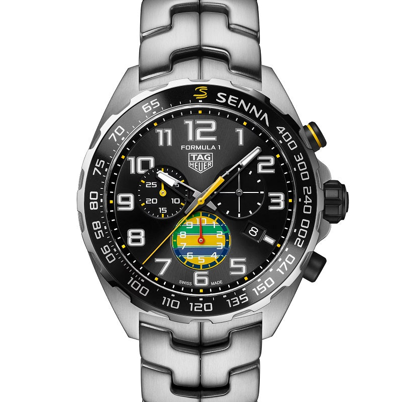 TAG Heuer Formula 1 Chronograph x Senna, Stainless Steel, 43mm, Ref# CAZ101AX.BA0637