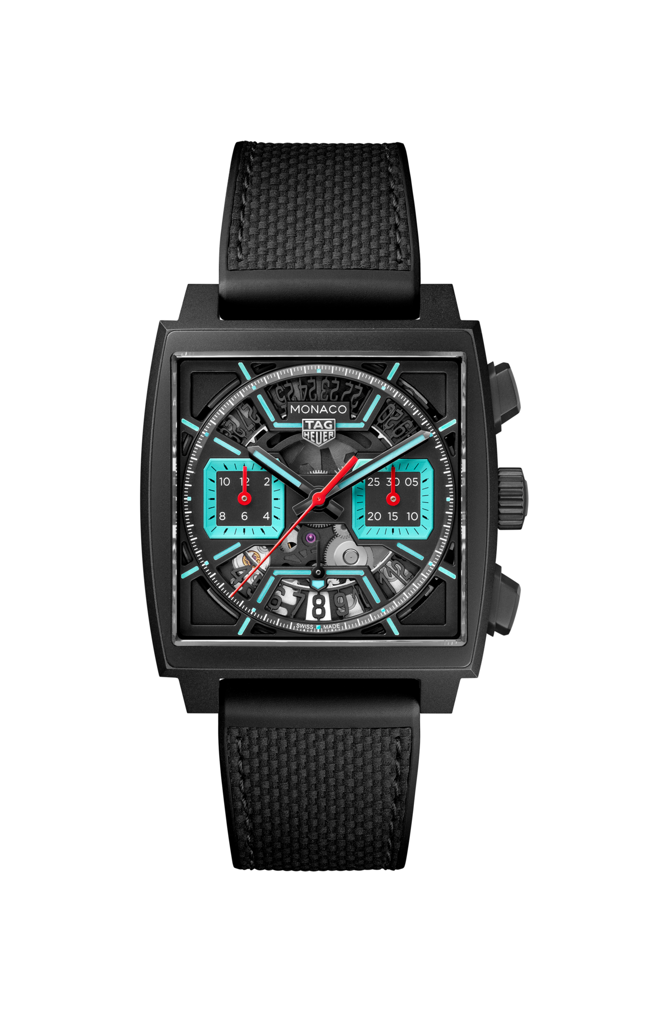 TAG Heuer Monaco Chronograph Skeleton, Black DLC Titanium, Automatic, 39mm, Ref# CBL2184.FT6236