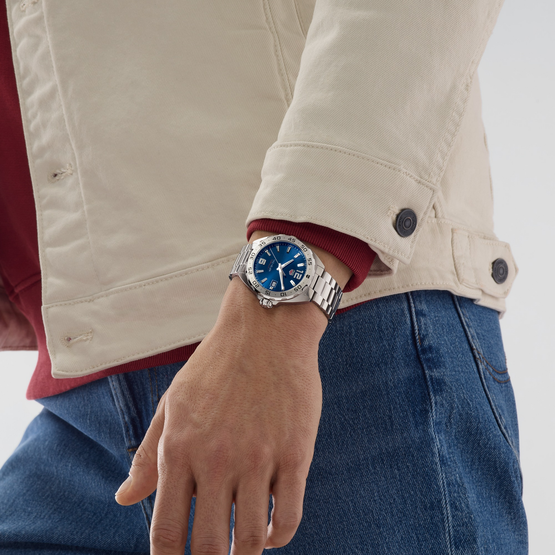 TAG Heuer Formula 1 Date, Stainless Steel, 41mm, Ref# WAZ1118.BA0875, Watch on hand